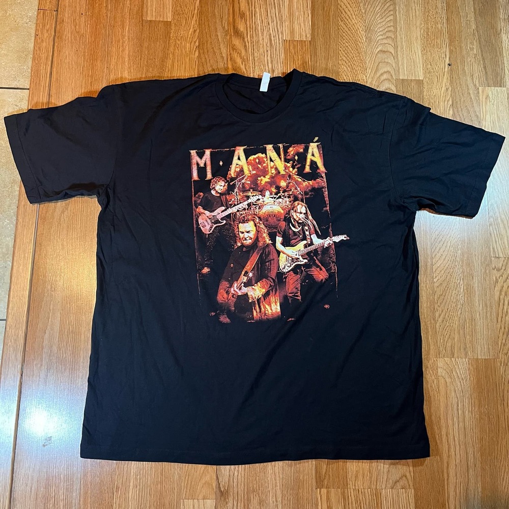 MANA Mexico‎ Lindo y Querido 2023 Tour Black shirt Sz 3XL